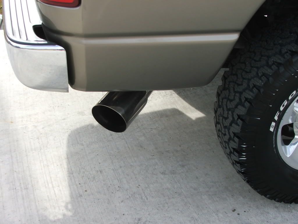 Exhaust that exits straight to the side?? Cummins Diesel Forum