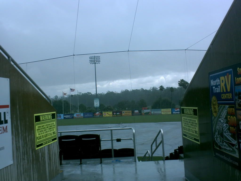 Rain over Hammond Stadium Pictures, Images and Photos