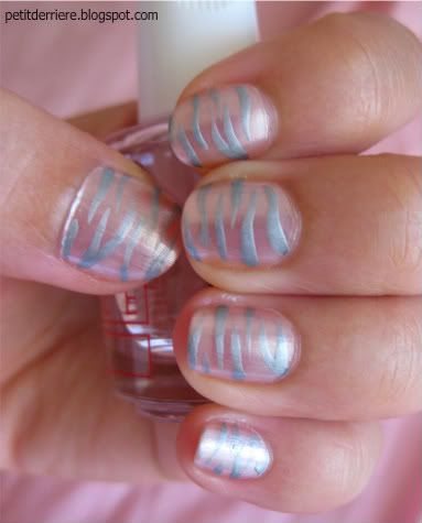 Pink And White Zebra Nails. and white zebra nails so