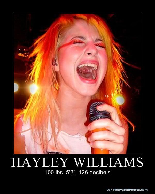 height as Hayley Williams.