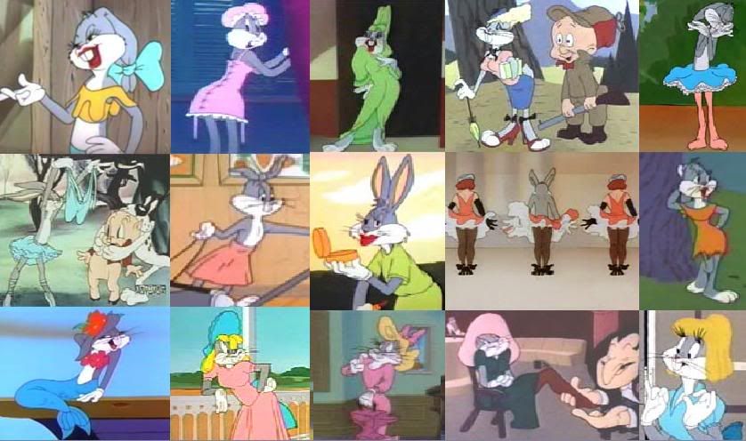 Bugs bunny dressed as a girl
