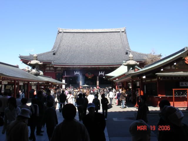 Asakusa temple and shops