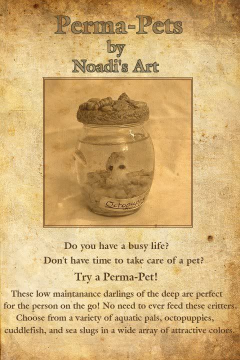 Do you have a busy life? Don't have time to take care of a pet? Try a Perma-Pet! Do you have a busy life? Don't have time to take care of a pet? Try a Perma-Pet!