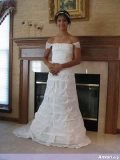 Toilet Paper Wedding Dresses