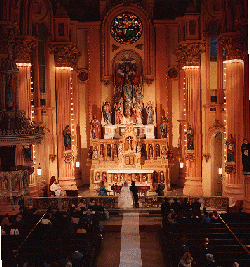 In new Orleans, the high altar at St. Mary's Assumption. St. Mary's Assumption Church's high altar.