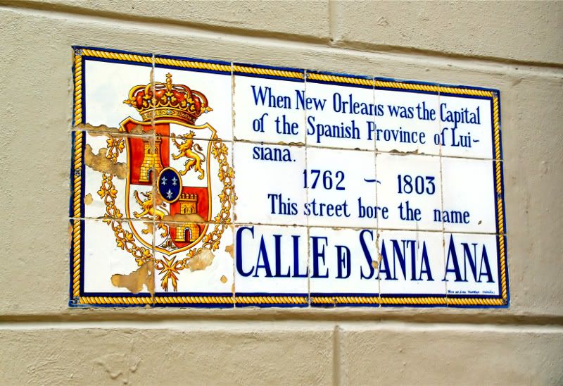 New Orleans Spanish History Sign New Orleans Historic Collection features exhibit on Spanish Influence in New Orleans