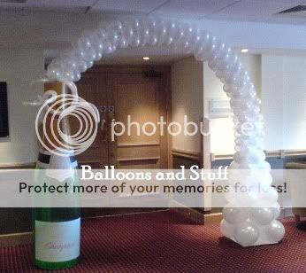 Champagne Bubbly Arch Photo by balloonsbybalancia | Photobucket