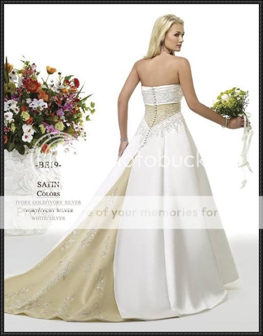 traumhaftes Stickerei Hochzeit Brautkleid Wunschgröße